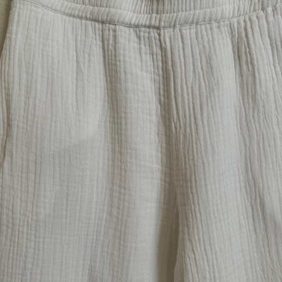 Size S White Wide Straight Flare Leg Trouser Pant - Mate the Label - Picture 7 of 12